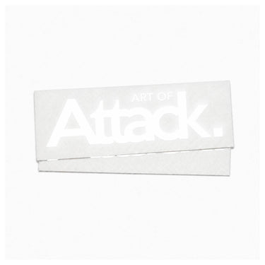 ATTACK REFLECTIVE DIE CUT STICKERS 6IN