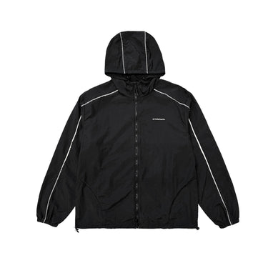 REFLECTIVE WINDBREAKER JACKET (BLACK)